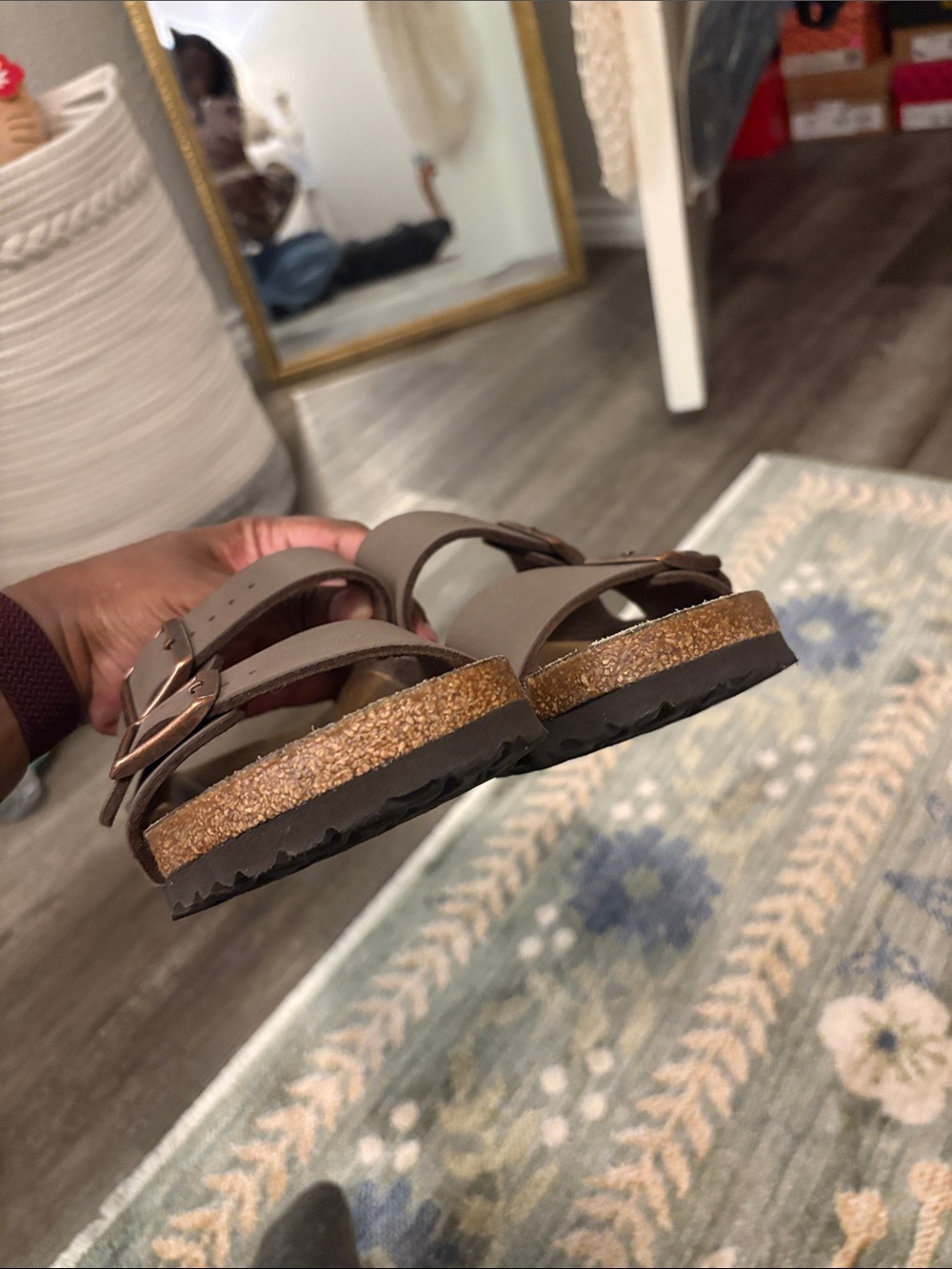 Birkenstock Arizona Moca Double Buckle Sandals Size 38 - Picture 5 of 8